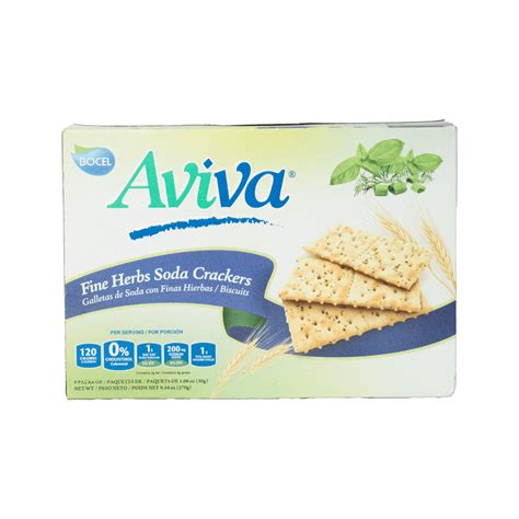 Aviva Fine Herbs, Soda Crackers, Individually Wrapped, Fresh, 9 Pack, 1 ...