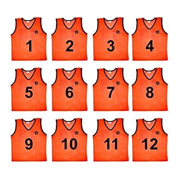 Buy SAS SPORTS 1 to 12 Numbered Scrimmage Team Practice Vest, Training ...