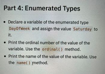 Enumerated Types in Java 的图像结果