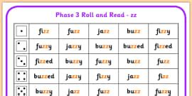 Phase 3 qu Phoneme Roll and Read Mat (teacher made) - Twinkl