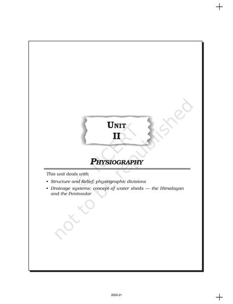 Kegy102 - Geography ncert book - PHYSIOGRAPHY This unit deals with ...