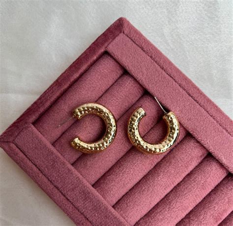 Statement Gold Hoops Earring Studs – SubhagAlankar
