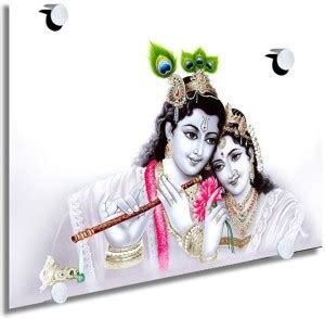 Wallcart Radha Krishna Playing Flute Modern Art Wall Paintings Photo ...