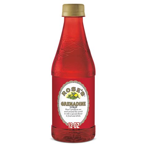 Rose's Cane Sugar Grenadine Mixer, 12 fl oz, 1 Bottle - Walmart.com