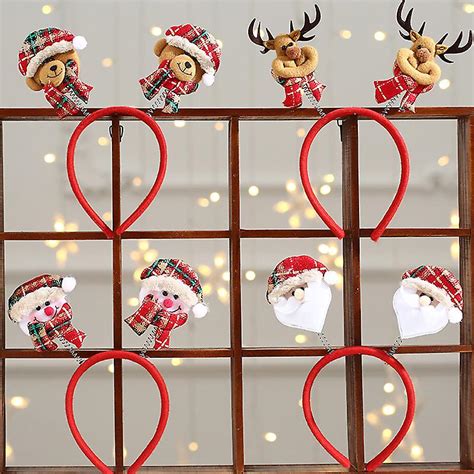 Christmas Headbands For Kids Teenagers Santa Headwear Snowman Claus ...