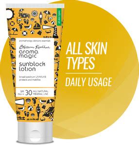 Aroma Magic Sunscreen - SPF 30 PA++ Matte Sunblock Lotion |Broad ...