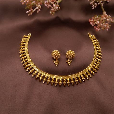 Buy Kyra 22k Gold Necklace 22 KT yellow gold (25.71 gm). | Online By ...