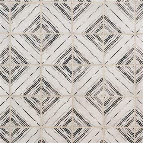 Bohemian Black Porcelain Tile | Black porcelain tiles, White porcelain ...