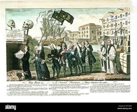 Quartering Acts Political Cartoon