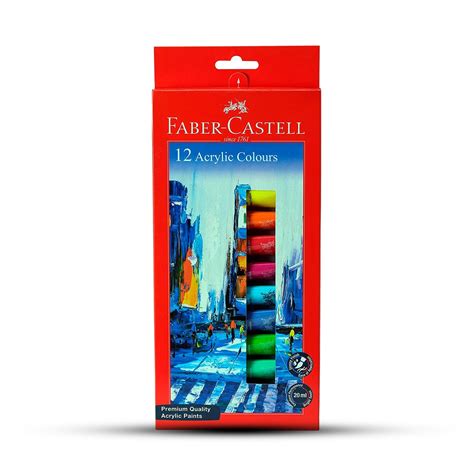 Faber Castell 20ml 12 Acrylic Color-SCOOBOO – SCOOBOO