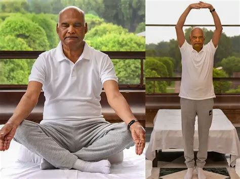 J P Nadda - Yoga day: Leaders perform asanas at home | The Economic Times