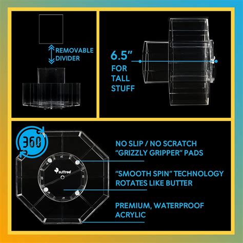 SUTTREE Colossal Caddy Acrylic Rotating Art Supply India | Ubuy