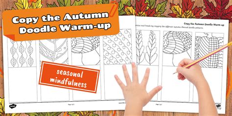 Copy the Autumn Doodle Warm-up Activity (teacher made)
