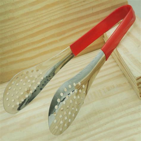 Buy Stainless Steel red Vinyl Coated Utility Tong 23 cm Long Online at ...