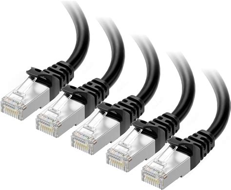 Cable Matters 5-Pack Snagless Cat 6a, Cat6a (SSTP, SFTP) Shielded ...