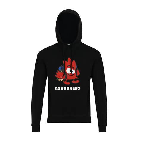 Buy Men Black Prints Long Sleeve Casual Hoodie Online - 777875 | The ...