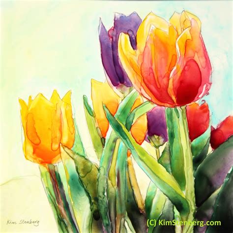 Tulips Watercolor Painting at Ester Gordan blog