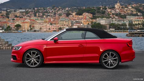 Audi A3 Cabriolet | 2015MY 2.0 TDI (Misano Red pearl-effect) | Side