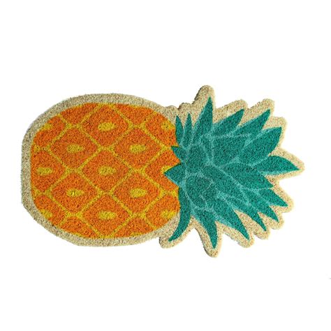 OnlyMat Pineapple Shape Floor Natrual Coir Anti-Slip Floor Mat | Fruit Mats