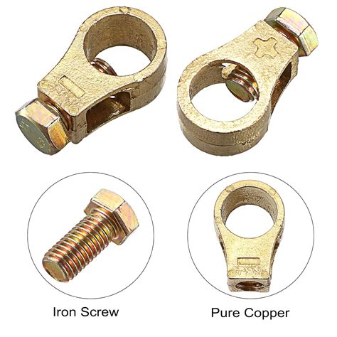 OwnMy 2 Pairs Pure Copper Battery Connection Clips India | Ubuy