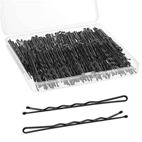 200Pcs 2.75" Large Bobby Pins Black, Jumbo Bobby Hair Pins Black Bobby ...