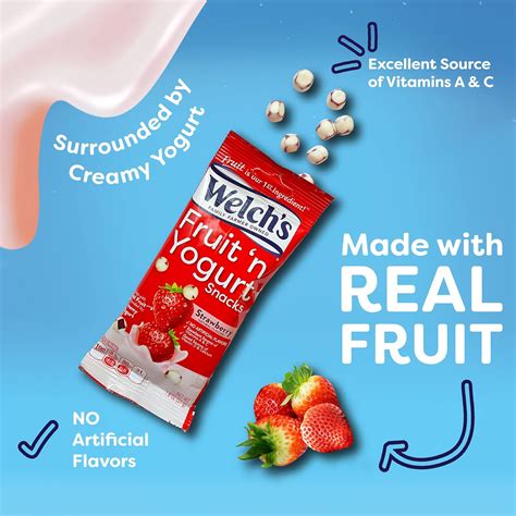 Buy Welch's Fruit Snacks, Fruit 'n Yogurt Variety Pack, Strawberry ...