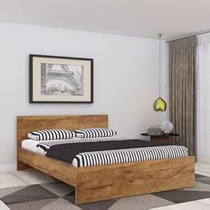 Zuari Nora Engineered Wood Queen Bed : Amazon.in: Home & Kitchen