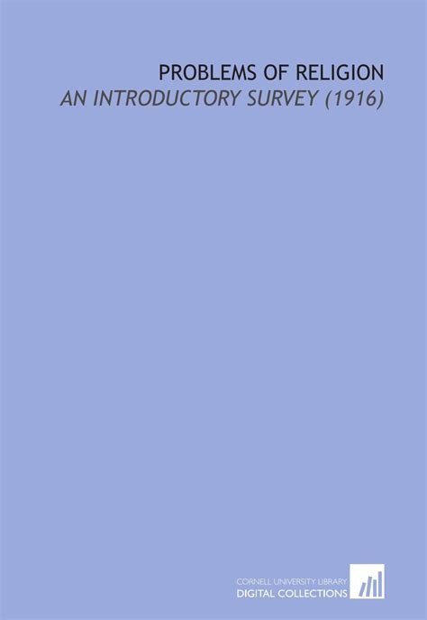 Problems of Religion: An Introductory Survey (1916) : Amazon.in: Books