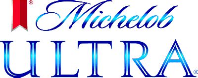 Michelob Ultra shiny blue logo transparent PNG - StickPNG
