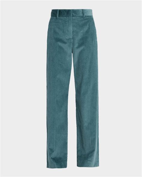 Weekend Max Mara Tania Wide-Leg Corduroy Trousers | Neiman Marcus