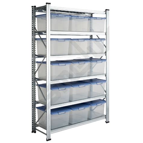 Estantería Metálica con cajas de organización - Idealexls