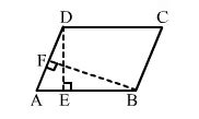 Assertion: In the given figure, ABCD is a || gm in which DE ⊥ AB and BF ...