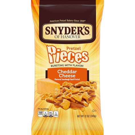 Meiji Snyder's of Hanover, Cheddar Cheese Pretzel Pieces, India | Ubuy