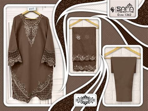 Safa Fashion Fab 1362 Soft Georgette Pakistani Ready Made Suit