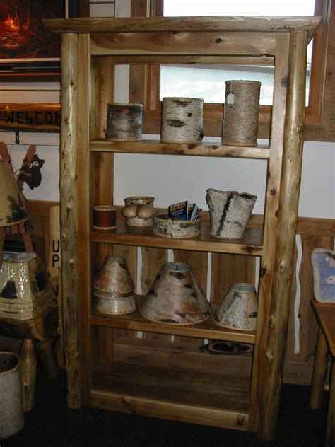 Rustic Log Shelf 的图像结果