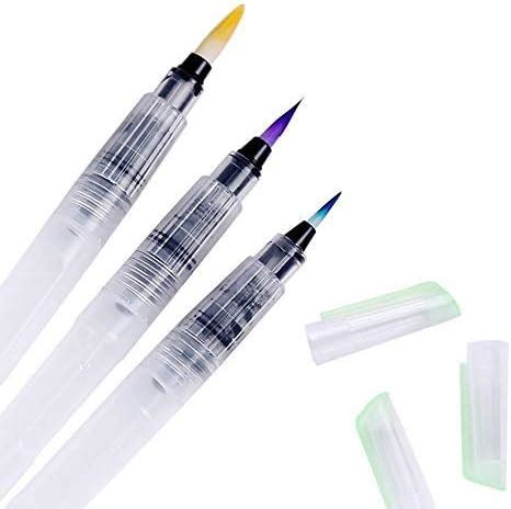 Vishal Plastic 3 Sizes Classic Styling Water Brush Pen For Watercolor ...