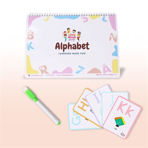 Combo- Alphabet Binder with Alphabet Flash Cards & tracing sheet ...