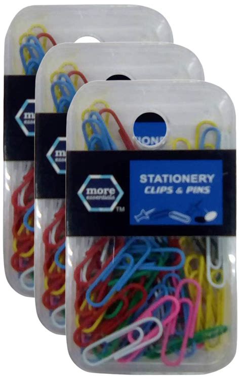 More Essentials Paper Colourful U-Clip, Assorted, 80N (Pack of 3) Promo ...