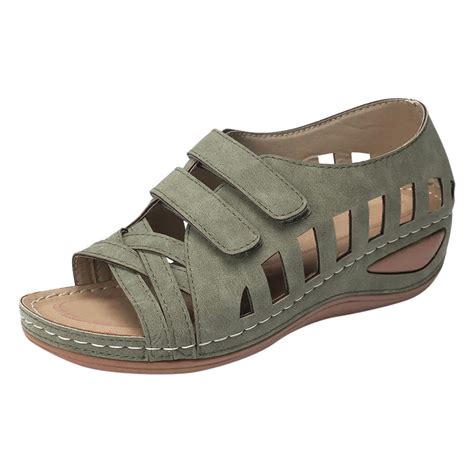 GHIIYER Womens Extra Wide Sandals Size 12 Women's Sandals Shoes Wedges ...