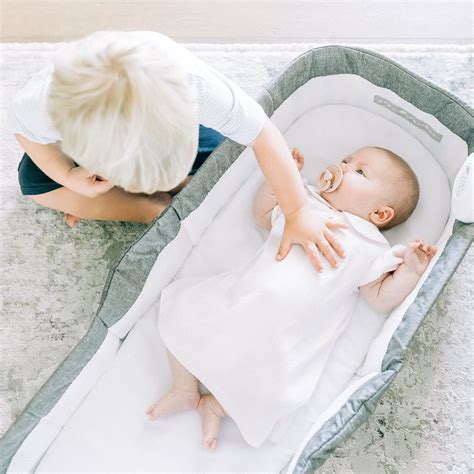 Baby Delight Snuggle Nest Harmony Portable Infant Lounger | Silver ...