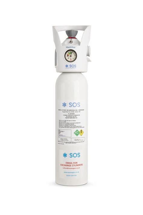 2.7L Responder O2 Medical Oxygen Cylinder (CD) - Standard Service - Speciality Oxygen