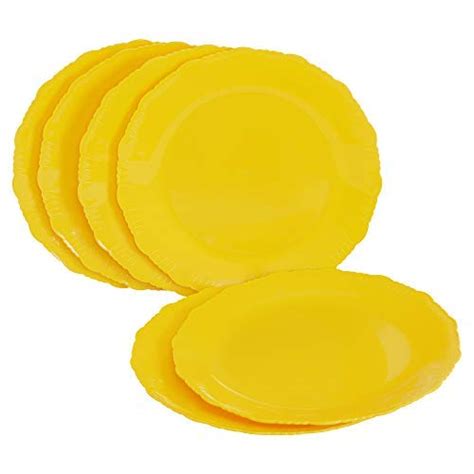 Buy Cutting EDGE Round Colorful Set of Dinner Plates for Families ...