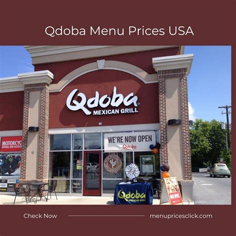 Qdoba Menu Prices USA - Mexican Eats, Burritos, Nachos 2024