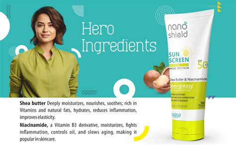 Nano Shield Niacinamide SPF 50 PA+++ Sunscreen Lotion – Olefia Limited