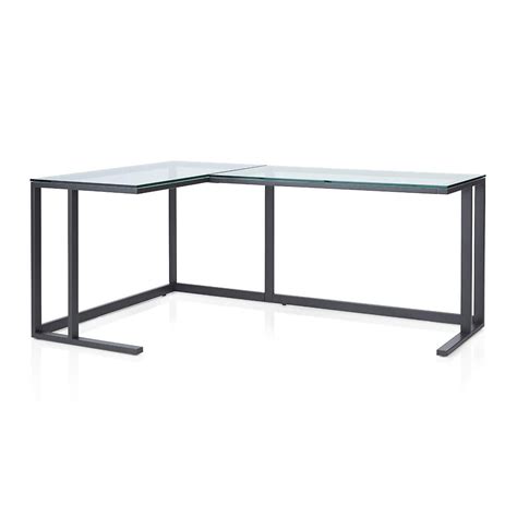Pilsen Graphite Corner Desk | Crate and Barrel UAE