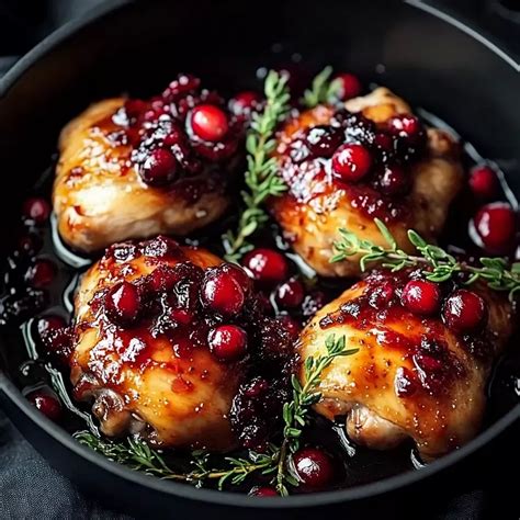 Cranberry Glazed Chicken with Sweet and Savory Flavors in 2025 ...