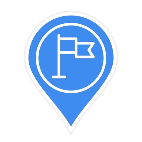 Arrived destination icon vector image can be used for map and ...