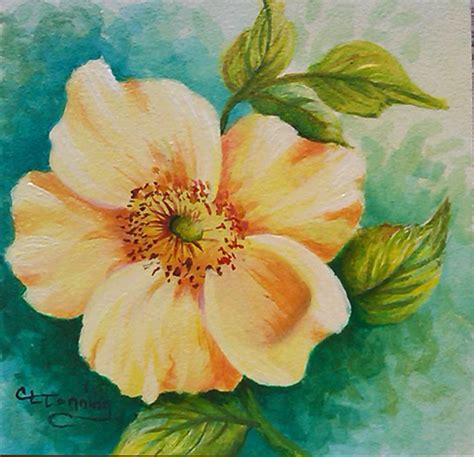Flower Painting Ideas at PaintingValley.com | Explore collection of ...