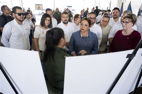 DHS Secretary Alejandro Mayorkas Tours the Donna Processing Center (045 ...