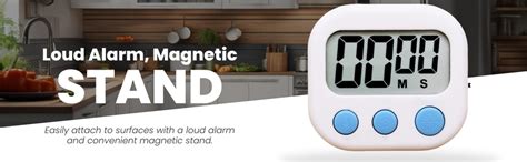 Wolpin Digital Kitchen Timer & Stopwatch | Large Digits Countdown Timer ...